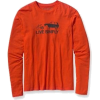 Patagonia Long Sleeve Live Simply Spare T-Shirt - Men's Glowing Ember - Koszulki - długie - $22.80  ~ 19.58€