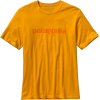 Patagonia Men's Text Logo T-Shirt Aztec Yellow - Majice - kratke - $22.50  ~ 19.32€