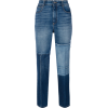 Patchwork Cropped Jeans - Jeans - $501.00 