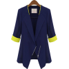 Patchwork Design Summer Blazer - Suits - $46.00 