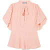 Paul & Joe - Pimont Pussy-bow Crepe top - 半袖衫/女式衬衫 - 