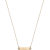 Pavé Gold-Tone Logo Plaque Necklace - 垂饰 - $57.00  ~ ¥381.92