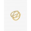 Pave Gold-Tone Ring - Pierścionki - $95.00  ~ 81.59€