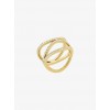 Pave Gold-Tone Ring - Rings - $95.00  ~ £72.20