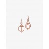 Pave Rose Gold-Tone Drop Earrings - Aretes - $95.00  ~ 81.59€