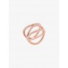 Pave Rose Gold-Tone Ring - Pierścionki - $95.00  ~ 81.59€