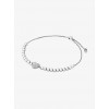 Pave Silver-Tone Heart Slider Bracelet - Bracelets - $85.00  ~ £64.60
