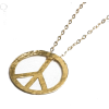 Peace Sign Necklace - Colares - 