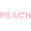 Peach - 插图用文字 - 