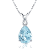 Pear Aquamarine V-Bale Pendant - Ogrlice - $429.00  ~ 368.46€