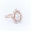 Pear Moissanite & Diamonds, Unique Engag - Rings - 