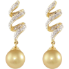 Pearl Earrings - Uhani - 