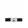 Pearl and Rhinestone Bow Waist Belt - Belt - $6.99 