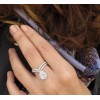 Pear shaped foreve one moissanite engage - Moje fotografie - 