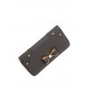 Pebbled Faux Leather Wallet with Bow Accent - Brieftaschen - $7.99  ~ 6.86€