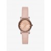 Petite Norie Pave Sable-Tone Embossed Leather Watch - Zegarki - $195.00  ~ 167.48€