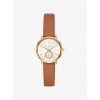 Petite Portia Gold-Tone Leather Watch - Zegarki - $195.00  ~ 167.48€