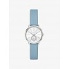 Petite Portia Silver-Tone Leather Watch - Watches - $150.00 