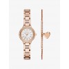Petite Taryn Rose Gold-Tone Watch And Bracelet Set - Ure - $365.00  ~ 313.49€