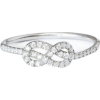 Petite Infinity Knot Diamond Ring, Diamo - Ringe - 
