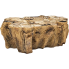 Petrified Wood Lava Coffee Table - インテリア - 