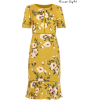 Phase Eight Chartreuse Hilary Floral Dre - Kleider - 