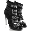 Philipp Plein Black Loves Rock and Roll - Sandals - $2,100.00 