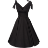 Pin up Black dress - sukienki - 