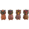 Pinewood Owl Ornaments from Guatemala - Articoli - 