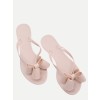 Pink Bow Detail Flip Flops - Sandals - $24.00  ~ £18.24