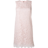 Pink Lace Dress - Kleider - 