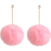 Pink Pom Earrings  - Ohrringe - 