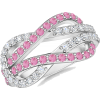 Pink Sapphire Knot Ring - Pierścionki - $859.00  ~ 737.78€