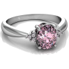 Pink Sapphire Round Ring - リング - 