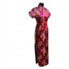 Pink Chinese Dress Side View - Kleider - 