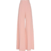 Pink Crepe High-Waist Pants. - Pantalones Capri - 