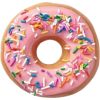 Pink. Donut - Food - 