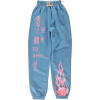 Pink Flame Pants - Capri hlače - 