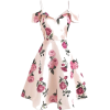 Pink Floral Dress - Платья - 