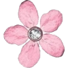 Pink Flower With Diamond Middle - Plants - 