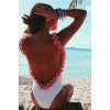 Pink Flowers Backless One Piece Swimsuit - Kostiumy kąpielowe - $25.00  ~ 21.47€