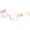 Pink Full Frame Women's Sunglasses - Sunglasses - $0.95  ~ £0.72