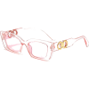 Pink Full Frame Women's Sunglasses - Óculos de sol - $0.95  ~ 0.82€