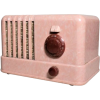 Pink General Electric C400 radio 1960s - Objectos - 