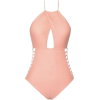 Pink One-Piece Swimsuit - Fato de banho - 