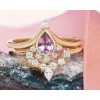 Pink Sapphire & Diamonds Engagement Ring - Meine Fotos - 