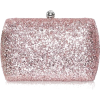 Pink Sequin Clutch - Torby z klamrą - 