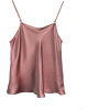 Pink Silk satin Camisole - Camicia senza maniche - 