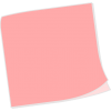 Pink Sticky Note - Предметы - 