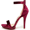 Pink Velvet Sandals - Sandali - 